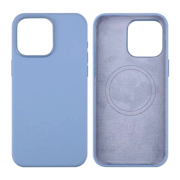 Rvelon iPhone 15 Pro Silikonikuori MagSafella, sininen