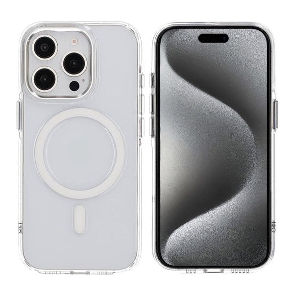 Rvelon iPhone 15 Pro Kuori TPU MagSafe Läpinäkyvä