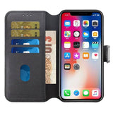 Rvelon iPhone 15 Pro -aidonnahan suojakotelo, musta
