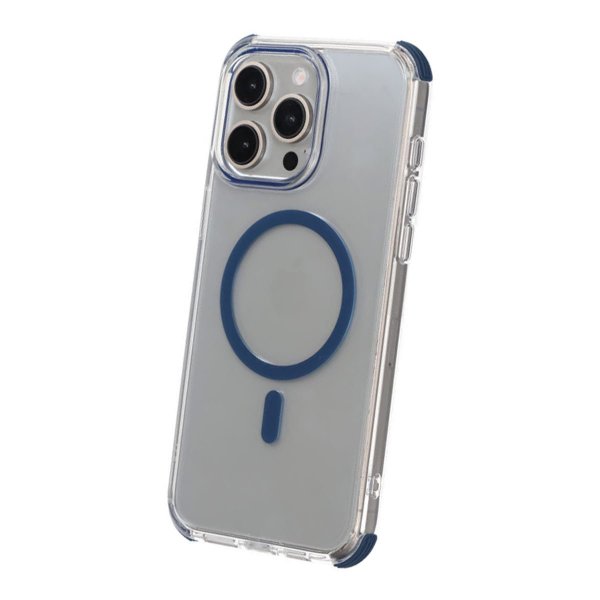 Rvelon iPhone 15 Pro -kuori, vahvistetut kulmat, sininen