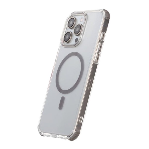 Rvelon iPhone 15 Pro -kuori vahvistetuilla kulmilla, harmaa