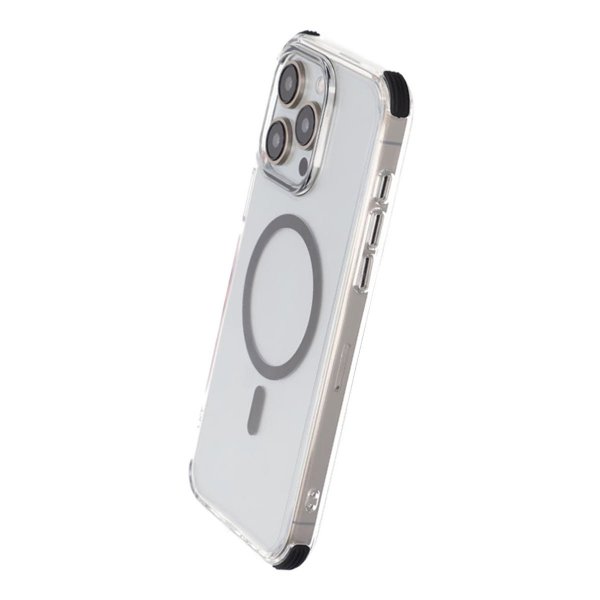 Rvelon iPhone 15 Pro -kuori, vahvistetut kulmat, musta