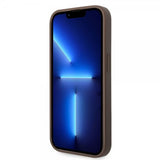 Guess iPhone 15 Pro Kuori 4G Logo Ruskea