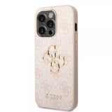 Guess iPhone 15 Pro -kuori 4G Logo Pinkki