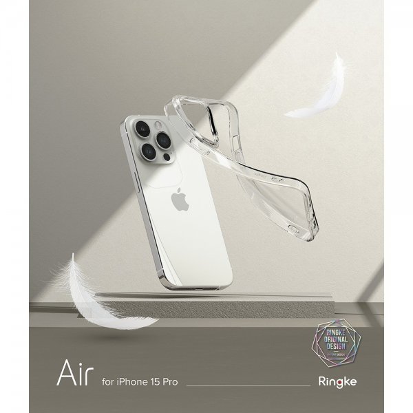 Ringke iPhone 15 Pro Air Clear -suojakuori