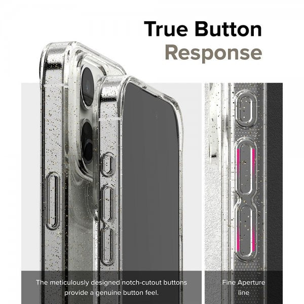 Ringke iPhone 15 Pro Air Glitter Clear -suojakuori
