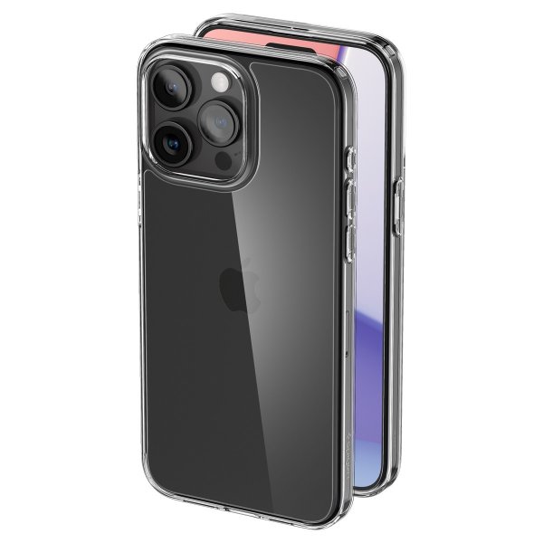 Spigen iPhone 15 Pro Air Skin Hybrid -kirkas suojakuori