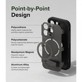 Ringke iPhone 15 Pro -suojakuori Alles MagSafe Gun Metal