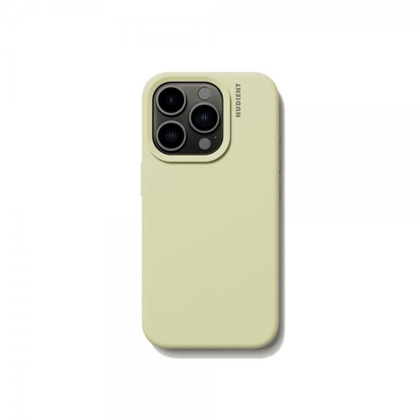 Nudient iPhone 15 Pro -kuori Base Case Pale Yellow