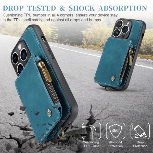 CaseMe iPhone 15 Pro Kuori C20 Series Petrol