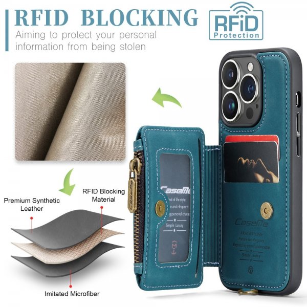 CaseMe iPhone 15 Pro Kuori C20 Series Petrol