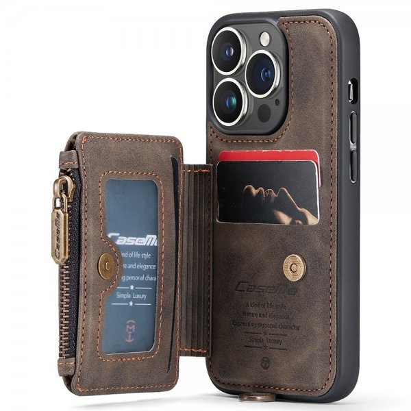 CaseMe iPhone 15 Pro -suojakuori C20-sarja Kahvi
