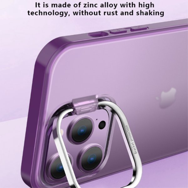 X-Level iPhone 15 Pro Kuori Kamerakehys Jalusta Sininen