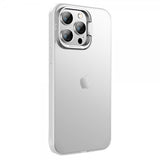 X-Level iPhone 15 Pro Kuori Kamerakehyksellä & Jalustalla Läpinäkyvä