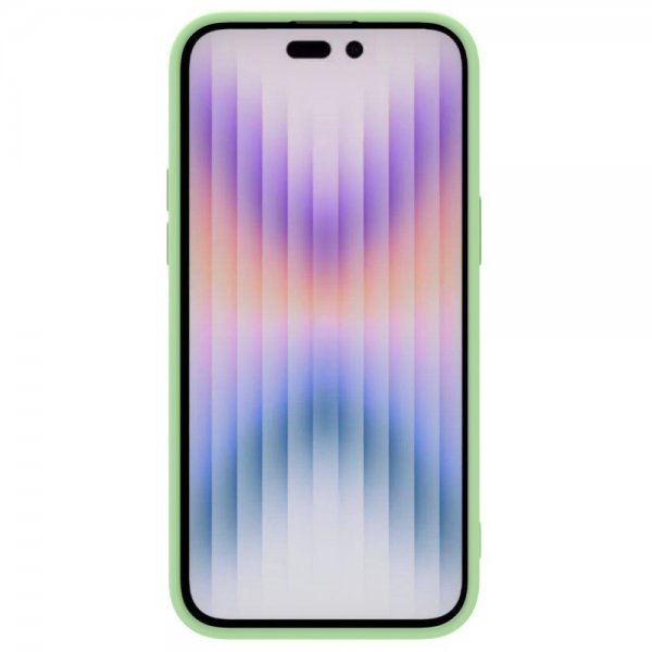 Nillkin iPhone 15 Pro -suojakuori CamShield Silky, vaaleanvihreä
