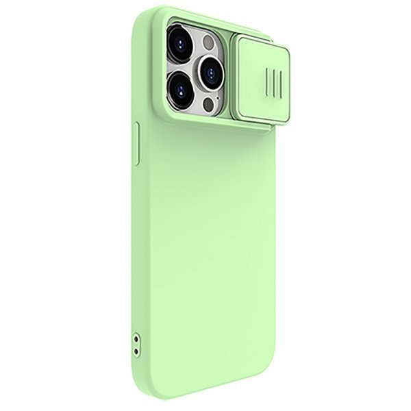 Nillkin iPhone 15 Pro Kuori CamShield Silky MagSafe Vaaleanvihreä