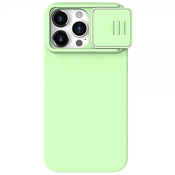 Nillkin iPhone 15 Pro Kuori CamShield Silky MagSafe Vaaleanvihreä