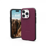 Urban Armor Gear (UAG) iPhone 15 Pro Civilian MagSafe -suojakuori, bordeaux