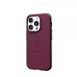 Urban Armor Gear (UAG) iPhone 15 Pro Civilian MagSafe -suojakuori, bordeaux