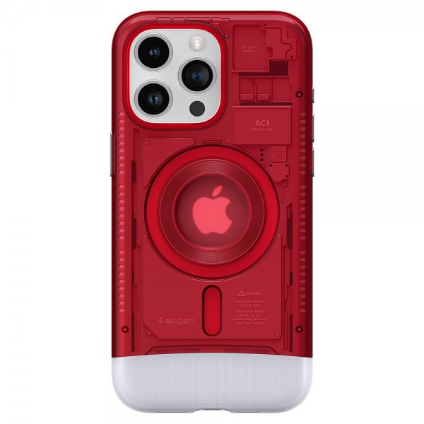 Spigen iPhone 15 Pro -suojakuori Classic C1 MagFit Ruby
