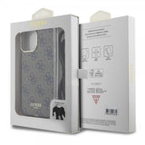 Guess iPhone 15 Pro -suojakuori Crossbody Cord, ruskea