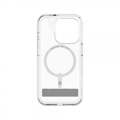 ZAGG iPhone 15 Pro Kuori Crystal Palace Snap Kickstand Transparent