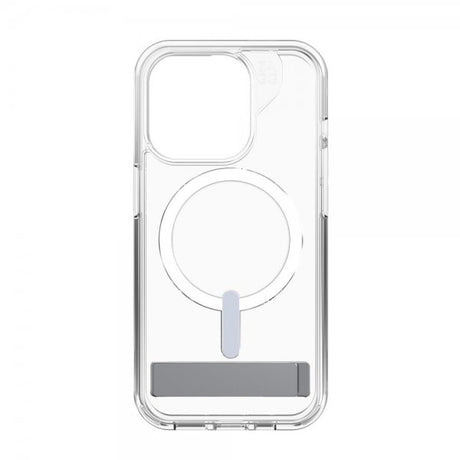 ZAGG iPhone 15 Pro Kuori Crystal Palace Snap Kickstand Transparent