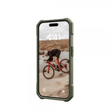 Urban Armor Gear (UAG) iPhone 15 Pro -suojakuori Essential Armor MagSafe Olive Drab