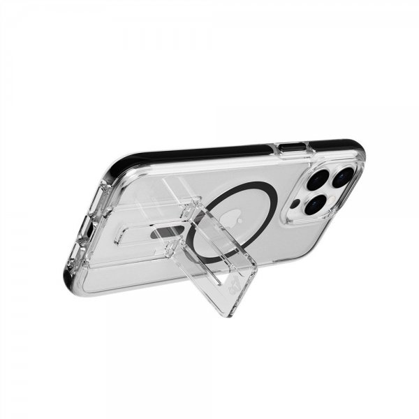 Tech21 iPhone 15 Pro -suojakuori Evo Crystal Kick MagSafe Clear/Black
