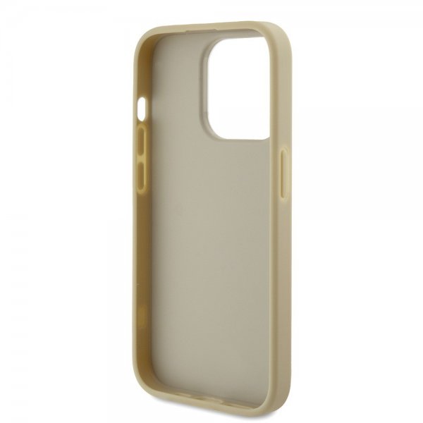 Guess iPhone 15 Pro Kuori Fixed Glitter Kulta
