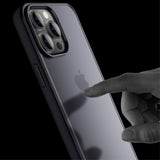 X-Level iPhone 15 Pro -kuori, mattapintainen takakansi, sininen