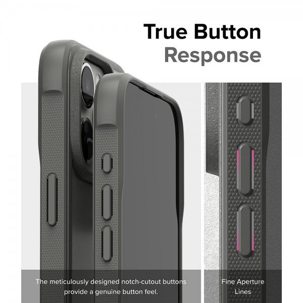 Ringke iPhone 15 Pro -suojakuori Fusion Bold Matte Gray