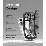 Ringke iPhone 15 Pro -suojakuori Fusion X Design Camo Black