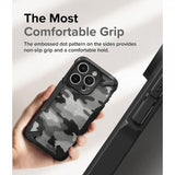 Ringke iPhone 15 Pro -suojakuori Fusion X Design Camo Black