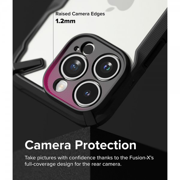 Ringke iPhone 15 Pro Kuori Fusion X Musta