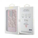 Guess iPhone 15 Pro Kuori G Cube MagSafe Pinkki