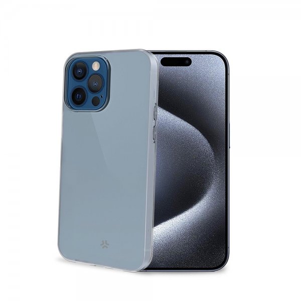 Celly iPhone 15 Pro -suojakuori GELSKIN Läpinäkyvä