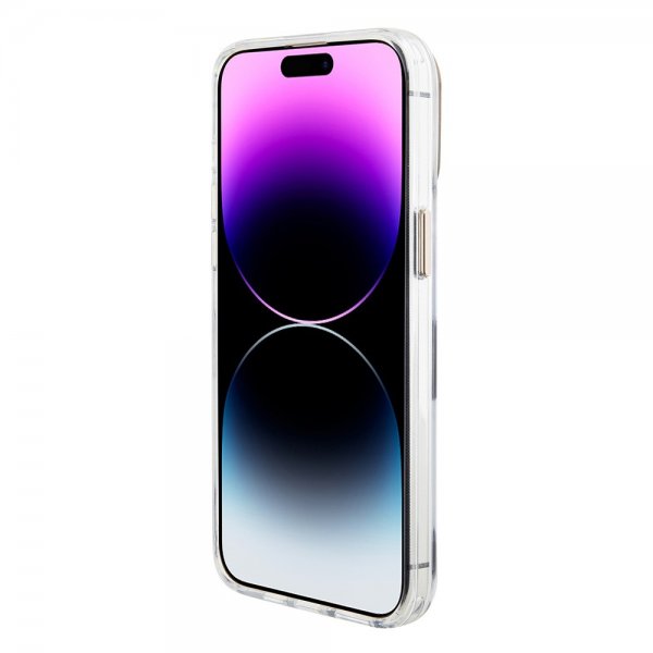 Guess iPhone 15 Pro Kuori Grip Stand Clear Transparent