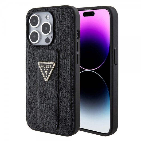 Guess iPhone 15 Pro Kuori Grip Stand Function Musta