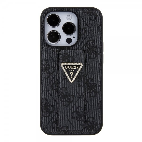 Guess iPhone 15 Pro Kuori Grip Stand Function Musta