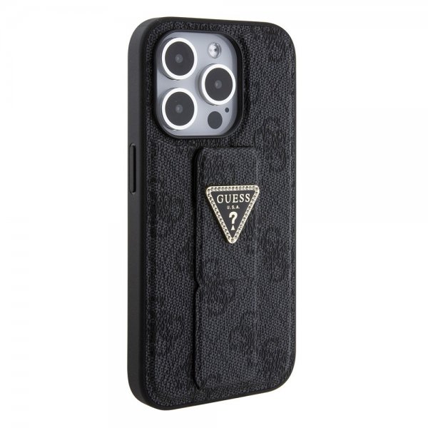 Guess iPhone 15 Pro Kuori Grip Stand Function Musta
