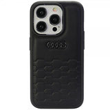 Audi iPhone 15 Pro -suojakuori GT Synthetic Leather Black