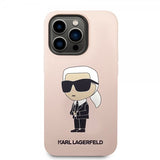 Karl Lagerfeld iPhone 15 Pro Kuori Ikonik NFT Pinkki