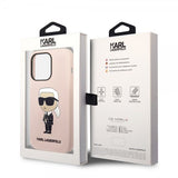 Karl Lagerfeld iPhone 15 Pro Kuori Ikonik NFT Pinkki