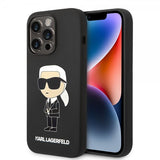 Karl Lagerfeld iPhone 15 Pro -kuori Ikonik NFT Musta