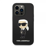 Karl Lagerfeld iPhone 15 Pro -kuori Ikonik NFT Musta