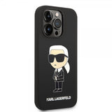 Karl Lagerfeld iPhone 15 Pro -kuori Ikonik NFT Musta