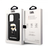 Karl Lagerfeld iPhone 15 Pro -kuori Ikonik NFT Musta