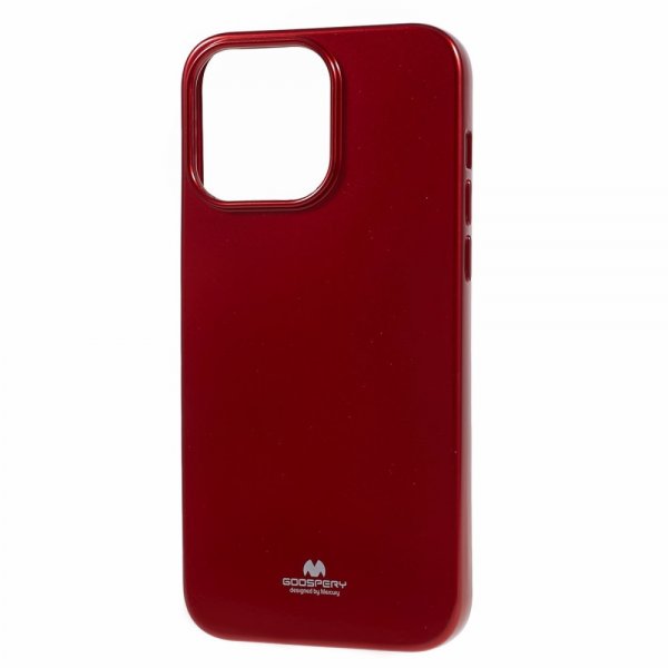Mercury iPhone 15 Pro Kuori Jelly Glitter Punainen