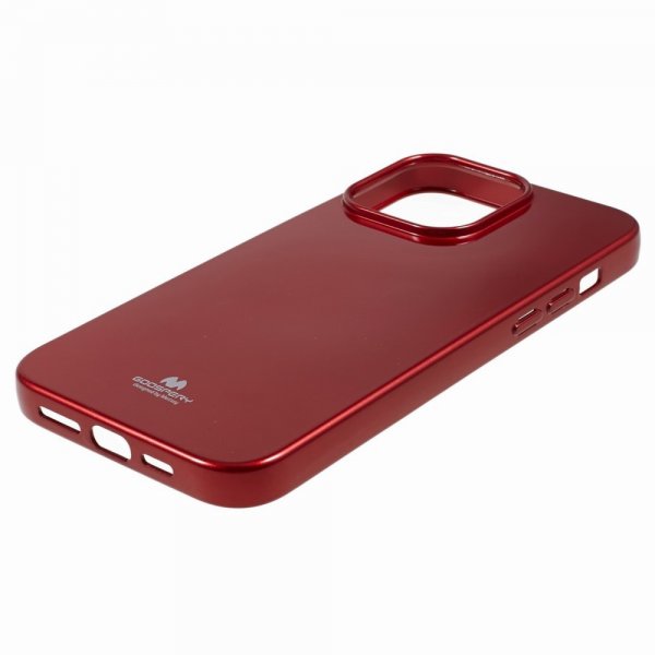 Mercury iPhone 15 Pro Kuori Jelly Glitter Punainen